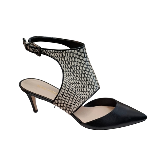 Nine West heels Shoes Womens Snake Print New with defects Size 7.5 - Picture 1 of 13